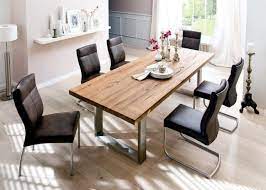 The modern expandable dining tables allow maximum coverage during parties and special gatherings. Modern Dining Tables Solid Wood Provide A Warm Atmosphere In The Room Interior Design Ideas Ofdesign
