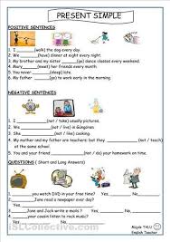 Esl Worksheets Simple Present Tense Simple Present Tense Worksheets Simple Present Tense English Lessons For Kids