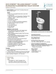 When the tank fills with cold water, the outside of the tank drops in temperature. Spec Sheet Crane Plumbing