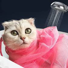 Our cat restraint bag safely and comfortably restrains a cat for cephalic or saphenous blood draws, im and iv injections, and nail trims. Cat Grooming And Bathing Bag Washing Clean Bite Pet Supplies