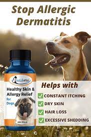 Healthy Skin And Coat Plus Allergy Relief For Dogs 450 Pills Dog Skin Allergies Dog Dry Skin Remedy Dog Dry Skin