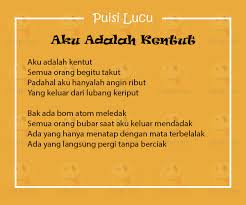 Puisi Lucu Tentang Kentut Juga Ternyata Hadir Mewarnai Dunia Karya Sastra Di Indonesia Saat Ini Puisi Memang Bebas Membahas Tentang Apa Pun Lucu Puisi Tertawa