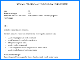 Contoh soal anak tk tema alam semesta. Rpph Tema Alam Semesta Masnurul