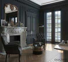 The Black Parisian Interior Design For Home Office Decoholic Parisian Interior Home Interior Design Office Interior Design