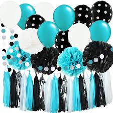 5 out of 5 stars (1,049) $ 12.99. Amazon Com Turquoise Graduation Decorations 2021 Baby Shower Decorations Robin S Egg Blue White Black Silver Party Black Polka Dot Balloons Turquoise Birthday Party Decorations Bridal Shower Decor Health Personal Care