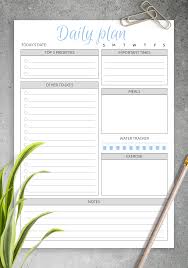 download printable daily plan with to do list important times pdf