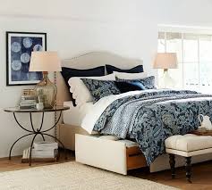 Suggestions based on experience for building a bed with storage drawers underneath. Upholstered Storage Platform Bed With Side Drawers Pottery Barn