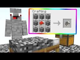 Ich Crafte Das Bedrock Bett In Minecraft Lucky Block Bedwars Minecraft Bedrock Crafts