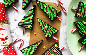Kids of all ages will enjoy this tasty treat! Christmas Tree Brownies Recipe