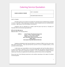 Finish with a call to action. Catering Quotation Templates Free Estimate And Quote Templates