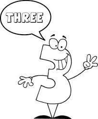 Number 3 Says Three Coloring Page Coloring Pages Free Printable Coloring Pages Printable Coloring Pages