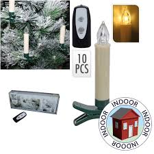 10er Set Kabellose Led Christbaumkerzen Inkl Fernbedienung
