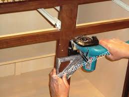 Removing Center Stile Cabinet Face Frame For Wide Shelves Kitchen Cabinet Shelves Diy Kitchen Cabinets Kitchen Island With Sink And Dishwasher