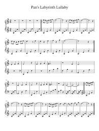 Pan S Labyrinth Lullaby Sheet Music For Piano Download Free In Pdf Or Midi Lullabies Sheet Music Thumb Piano
