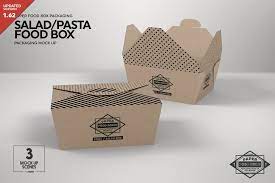 Download Salad Food Box Packaging Mockup Free Packaging Mockup Design Mockup Free Food Box Packaging