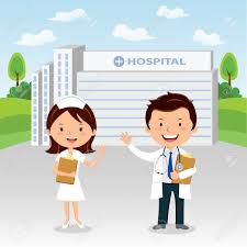 Doctor And Nurse At Hospital Doctor And Nurse Gesturing In Front Royalty Free Cliparts Vectors And Stock Illustration Image 83775210 Find & download the most popular hospital vectors on freepik free for commercial use high quality images made for creative projects. doctor and nurse at hospital doctor and nurse gesturing in front