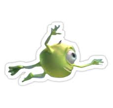 Pegatina Volando Mike Wazowski De Brenda Lee Pegatinas Bonitas Pegatinas Pegatinas Wallpaper