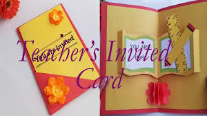 If you are attending the wedding, it is also a good time to thank them for including you in their big day. Diy Teacher S Invitation Card Teacher S Card Idea Youtube