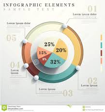 flat style abstract pie chart infographics chart