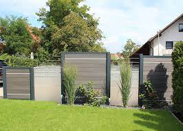 Wpc sichtschutz mit aluminiumpfosten sichtschutz garten. Zaune Sichtschutz Wpc Holz Holzzaun Wendelstein Nurnberg Franken