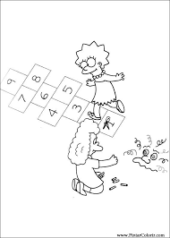 Os simpsons são uma família que vive na cidade de springfield em os eua e é uma série de humor crítico e ironia. Zeichnungen Zu Malen Und Farbe Simpsons Print Design 001