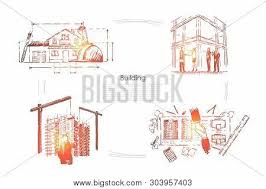 Download 2,500+ royalty free safety helmet and drawing vector images. House Planning Construction Site Safety Check Architectural Project Approval Building Industry Banner Architect Profession Engineers In Helmets Concept Sketch Hand Drawn Vector Illustration Poster Id 303957403