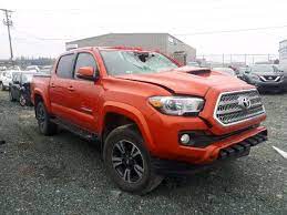 Participate in all tacoma discussion topics communicate privately with other tacoma owners from around the world trd off road package inferno orange inferno orange interior accents crawl control rear. 5tfcz5an2hx090684 2017 Toyota Tacoma Dou Orange Price History History Of Past Auctions Prices And Bids History Of Salvage And Used Vehicles