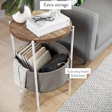 Shop from the world's largest selection and best deals for wooden bedroom round modern tables. Bluxome Tray Table In 2020 Side Table With Storage Side Table Wood Living Room Side Table