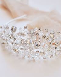 Bliss Swarovski Crystal Tiara Ti 3299 In 2020 Silver Bridal Headpieces Crystal Wedding Tiaras Swarovski Crystals Tiara