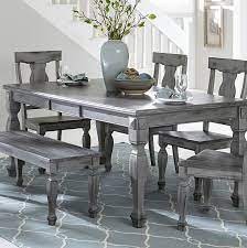 Shop for dining room tables at baer's furniture. Kara Extendable Solid Wood Dining Table Wood Dining Table Grey Dining Room Grey Dining Tables