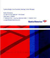 Next, click on the information & services option. Bank Of America Business Card Business Card For Bank Of America Located At 4046 W 111th Street In Oak Lawn