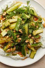 Spicy Cucumbers With Yogurt Lemon And Herbs Recipe Recipe In 2020 Recipes Nyt Cooking Herb Recipes
