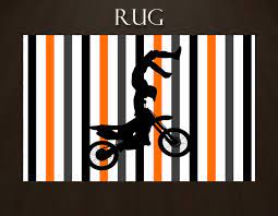 Dirt Bike Rug Rug For Boys Room Rug For Boys Sports Area Etsy Bike Room Area Rug Decor Sports Rug