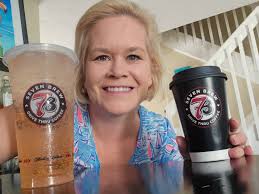 First customers at new 7brew in Tiffin, Ohio