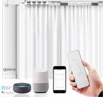 Quoya Smart Electric Curtain Track AT5810【Up to 5m (196in) - Motorised and  Adjustable 】, with Automated Rail Motor with App, Voice, Remote Control, ...