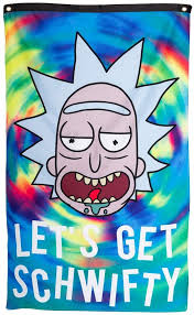 This morty is covered in greenish slime after going through the detoxification process. Amazon Com Calhoun Rick And Morty Indoor Wall Banner 30 By 50 Get Schwifty Office Products