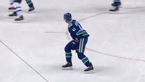 The mascot of the vancouver canucks is fin. The Stanchies Here S 49 Remarkable Gifs From The Canucks 2017 18 Season Offside
