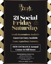 10.2019 customers enjoying saturday night in the bear and doll. 21 Social 21 Social Twitter