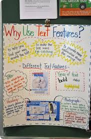 Text Features Anchor Chart Posted In The Classroom It Would