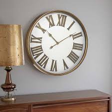 Little big time gold wall clock 38cm £18.95. Gold Metal Oversized Analog Round Wall Clock Kirklands