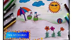 Seasons worksheets and online activities. Easy Summer Season Drawing Step By Step Learn To Draw Scenery For Beginners Youtube