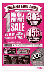 Bhg Bugis Jurong 1 Day Private Sale Thermos Sk Ii Gss Great Singapore Sale Day 1 Day Sale