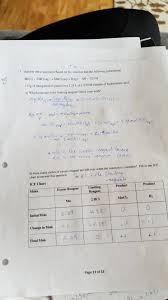 Solved Cln C 3 Answer These Questions Based On This Reac