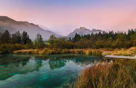 Home > slovenia travel tips > nature areas in slovenia. Zelenci Nature Reserve At Sunrise Slovenia