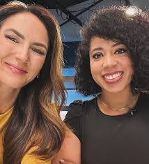 First time I got to share the desk with this fabulous lady! I'm a huge Cam  fan- from sports to hard news… there's nothing she can't do!❤️ #newslife  #newsladies