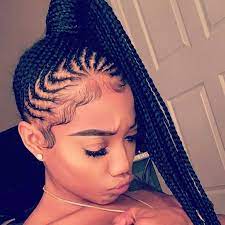 Image Result For African Hair Braiding Ponytail Styles African Braids Hairstyles Hair Styles Girls Braids