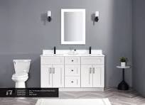 60” / 72” Double Sink Solid Wood Vanity | Topcan Cabinetry