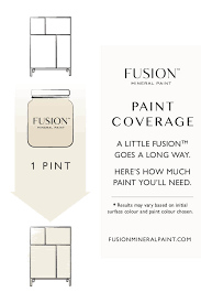 One quart can cover a bed, a dresser and four chairs. How Much Coverage Do You Get With A Pint Fusion Mineral Paint