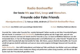 Radio Bonhoeffer Abendgottesdienst Am 2 Februar Um 18 Uhr Im Dietrich Bonhoeffer Haus Neues