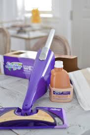 It's safe and fast drying formula dissolves dirt and tough, sticky messes to reveal the natural beauty of your floors. Almost Effortless Wood Floor Cleaning With The Swiffer Wetjet Wood Mop